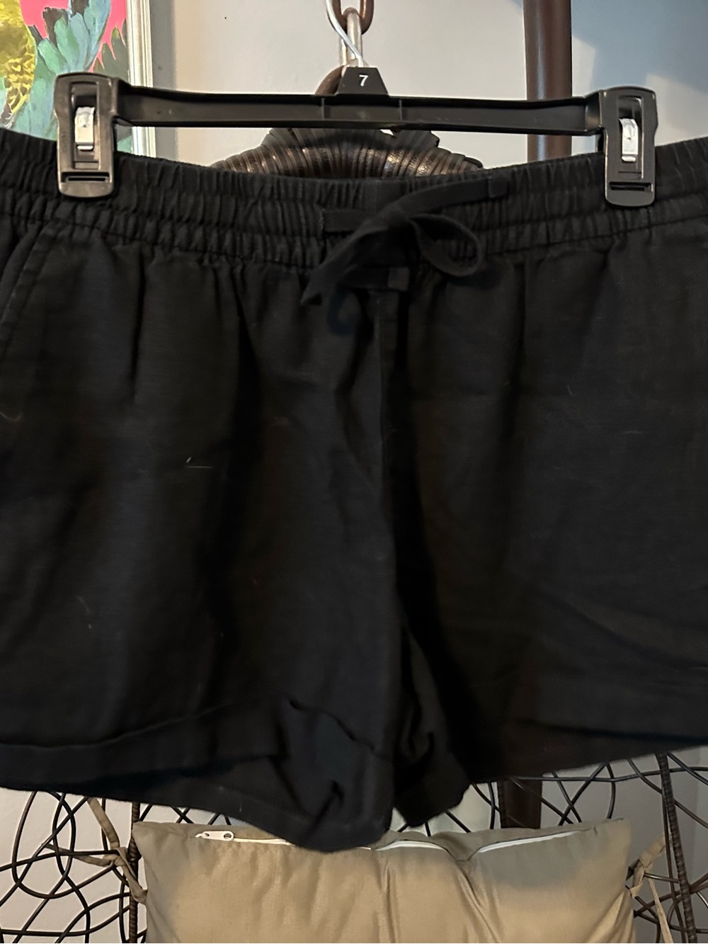 Old Navy Black Athletic Lounge Shorts with Drawstring
